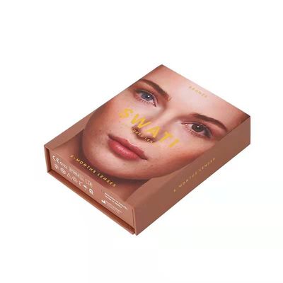 کیفیت  Magnet Rigid Gift Box , Reusable Paper Box Cosmetics Contact Lens Packaging کارخانه